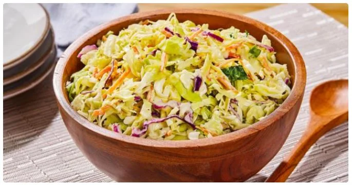 Red Lobster Family Coleslaw fresh shredded cabbage and carrots.