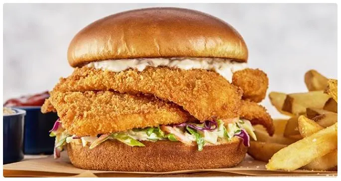 Red Lobster Crunch-Fried Flounder Sandwich