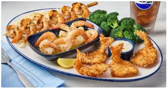 Delicious red lobster from seafood boiled platter.