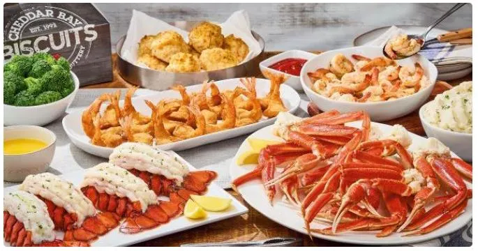 Red Lobster family meal seafood combo box