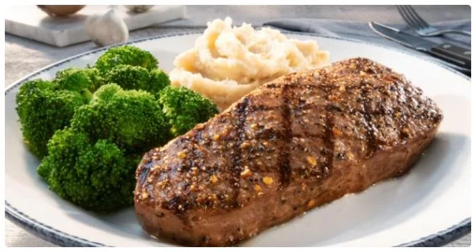 classic meal collection with sides and sauces.