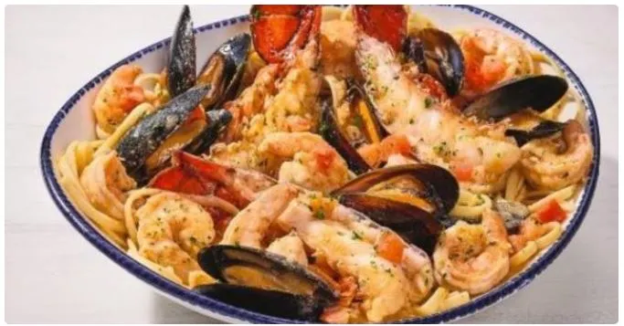 Red Lobster Sailor's Seafood Boil with shrimp, smoked sausage, corn, and red potatoes
