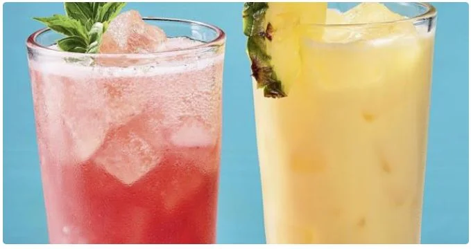Refreshing mocktails menu with non alcoholic specialty drinks