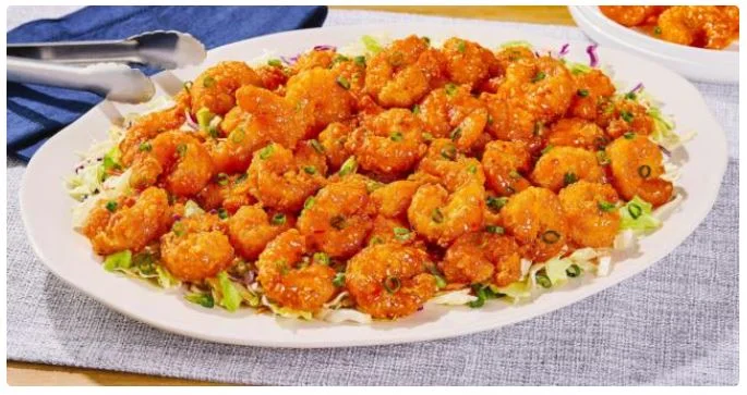 Red Lobster Crunchy Popcorn Shrimp Platter.
