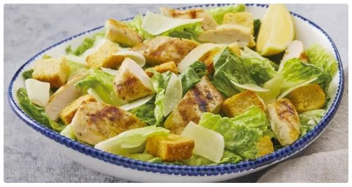 Classic Caesar Salad with Grilled Chicken.